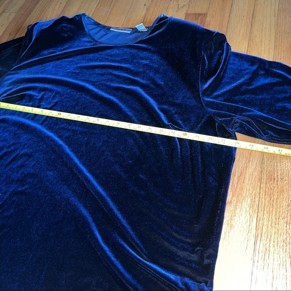 Velour like plus size vintage Amanda smith top - Picture 7 of 7